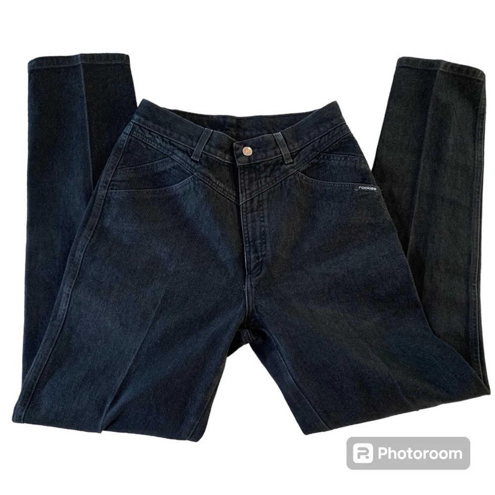 Rockies Women's High Rise Jeans - black denim